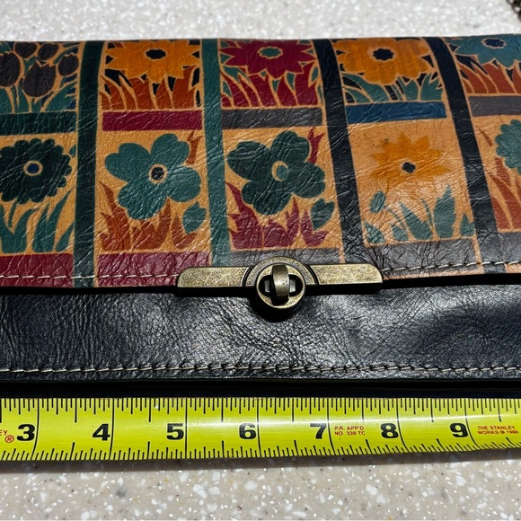 Patricia Nash Italian Leather Floral Block Clutch/Crossbody Bag - Picture 13 of 16